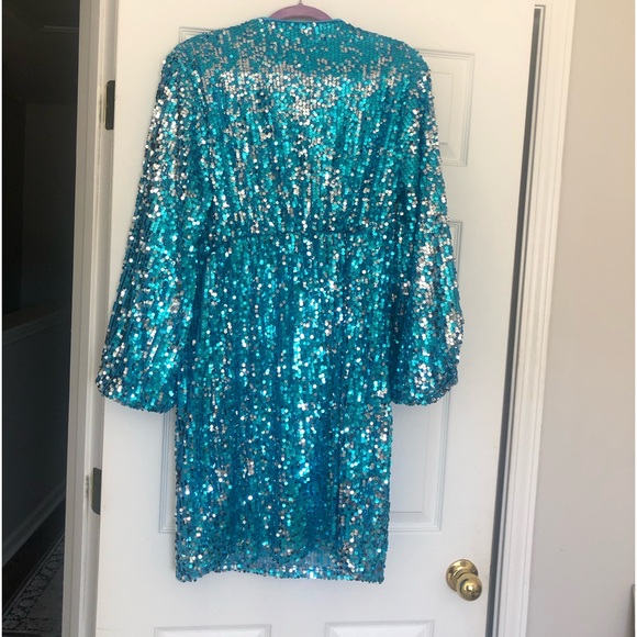 Size 1XL Shein Curve Sequined Party Dress - Picture 5 of 6